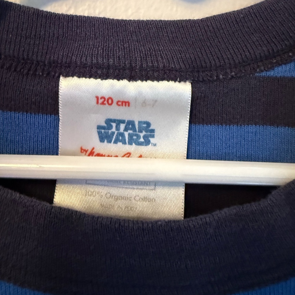 Hanna Andersson Star Wars Black and Blue Striped Kids Pajamas - Picture 3 of 3